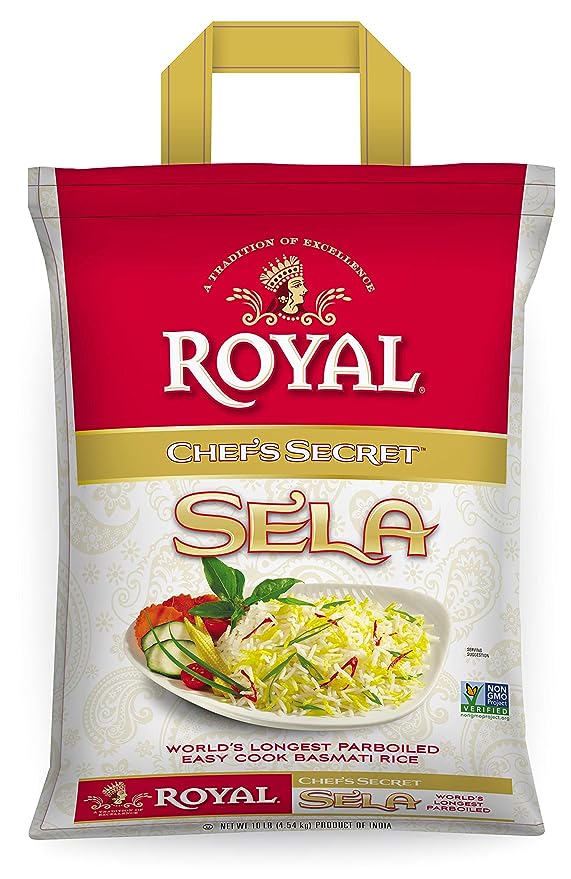 Royal Chef's Secret Basmati Rice (Sella), 10 lb