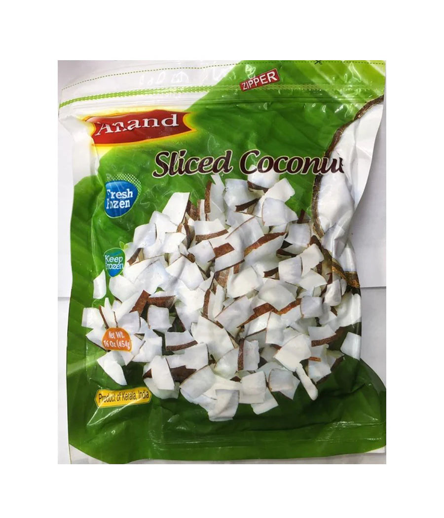 Anand Sliced Coconut, 1 lb, (Frozen)