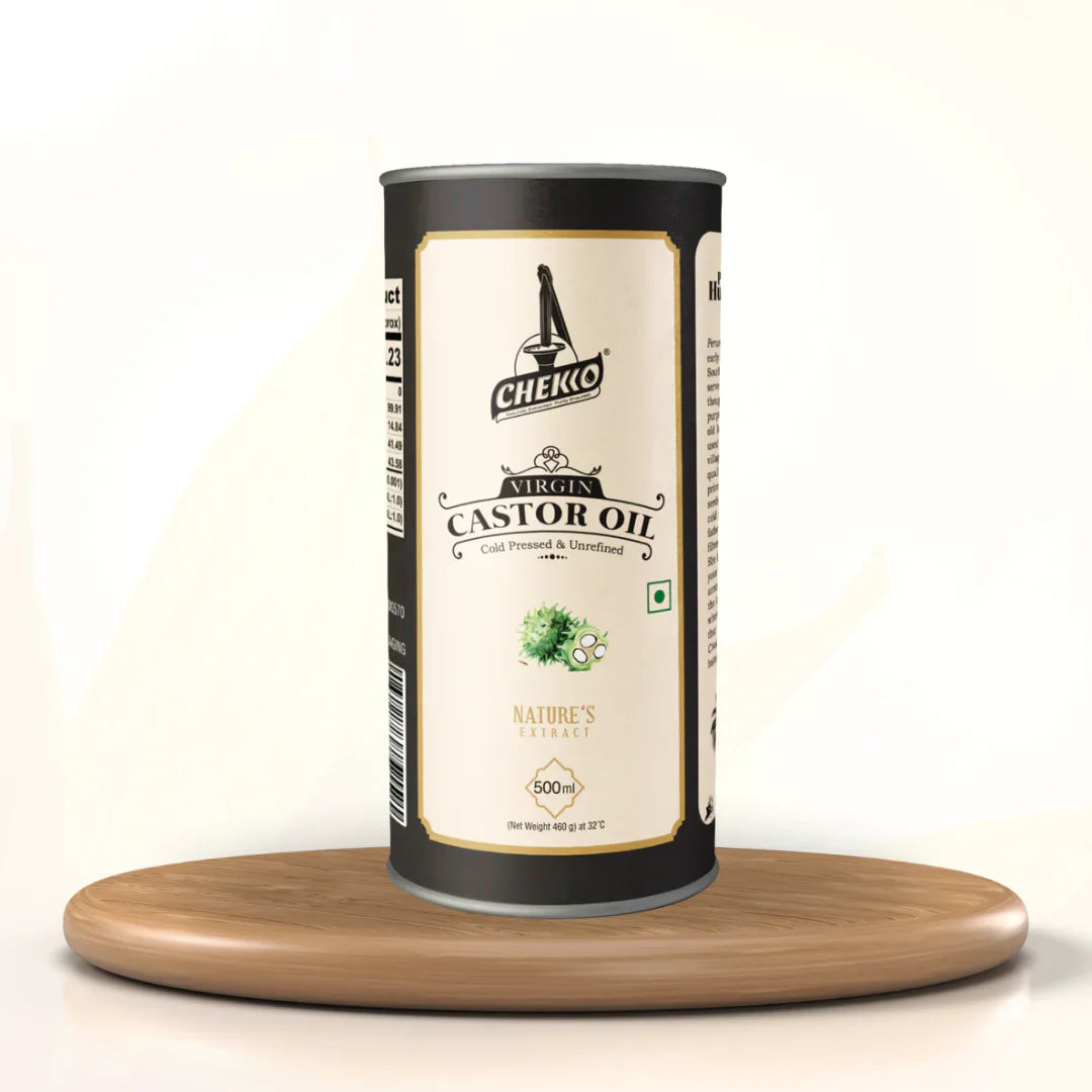 Avani Grains Chekko Cold Pressed Virgin Castor Oil, 500 ml