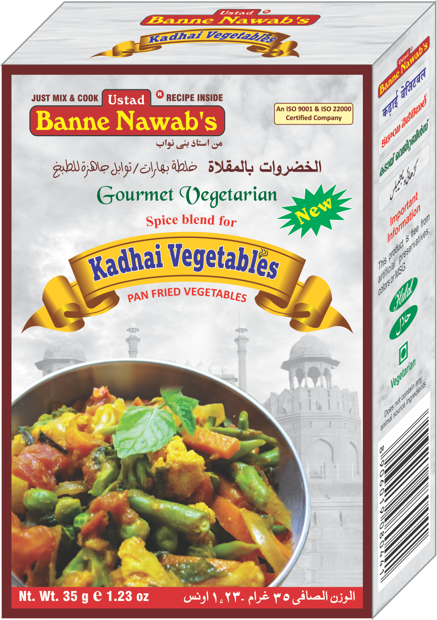 Ustad Banne Nawab's Kadhai Vegetable Masala, 35 g