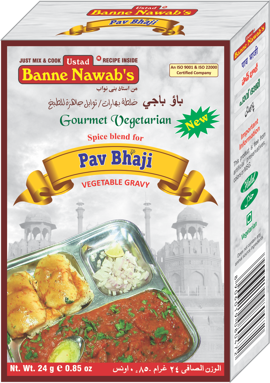 Ustad Banne Nawab's Pav Bhaji Masala, 24 g