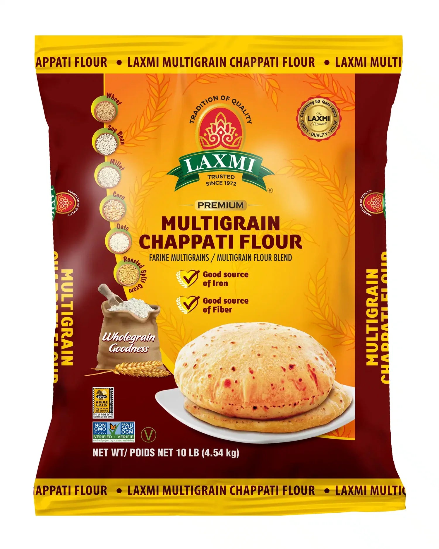 Laxmi Multigrain Atta, 4 lb