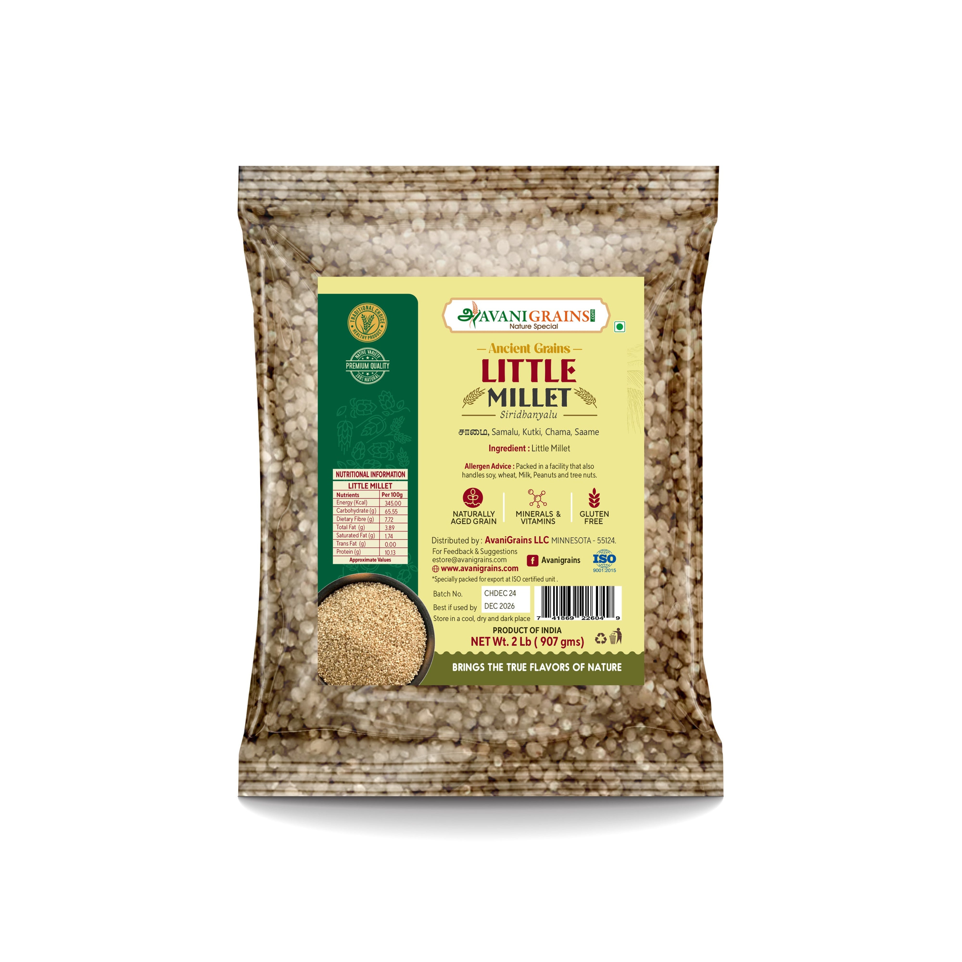 Avani Grains Little Millets, 2 lb