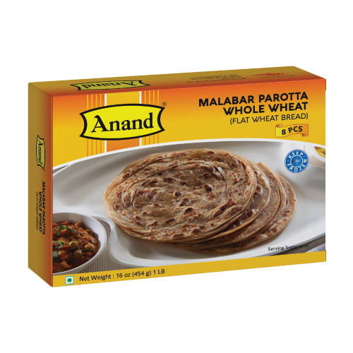 Anand Malabar Whole Wheat Parota, 1 lb, (Frozen)