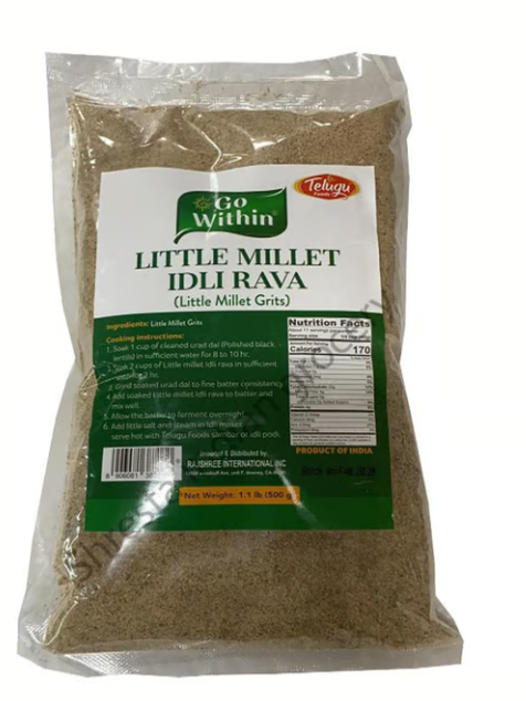 Go Within Little Millet Idli Rava, 2 lb