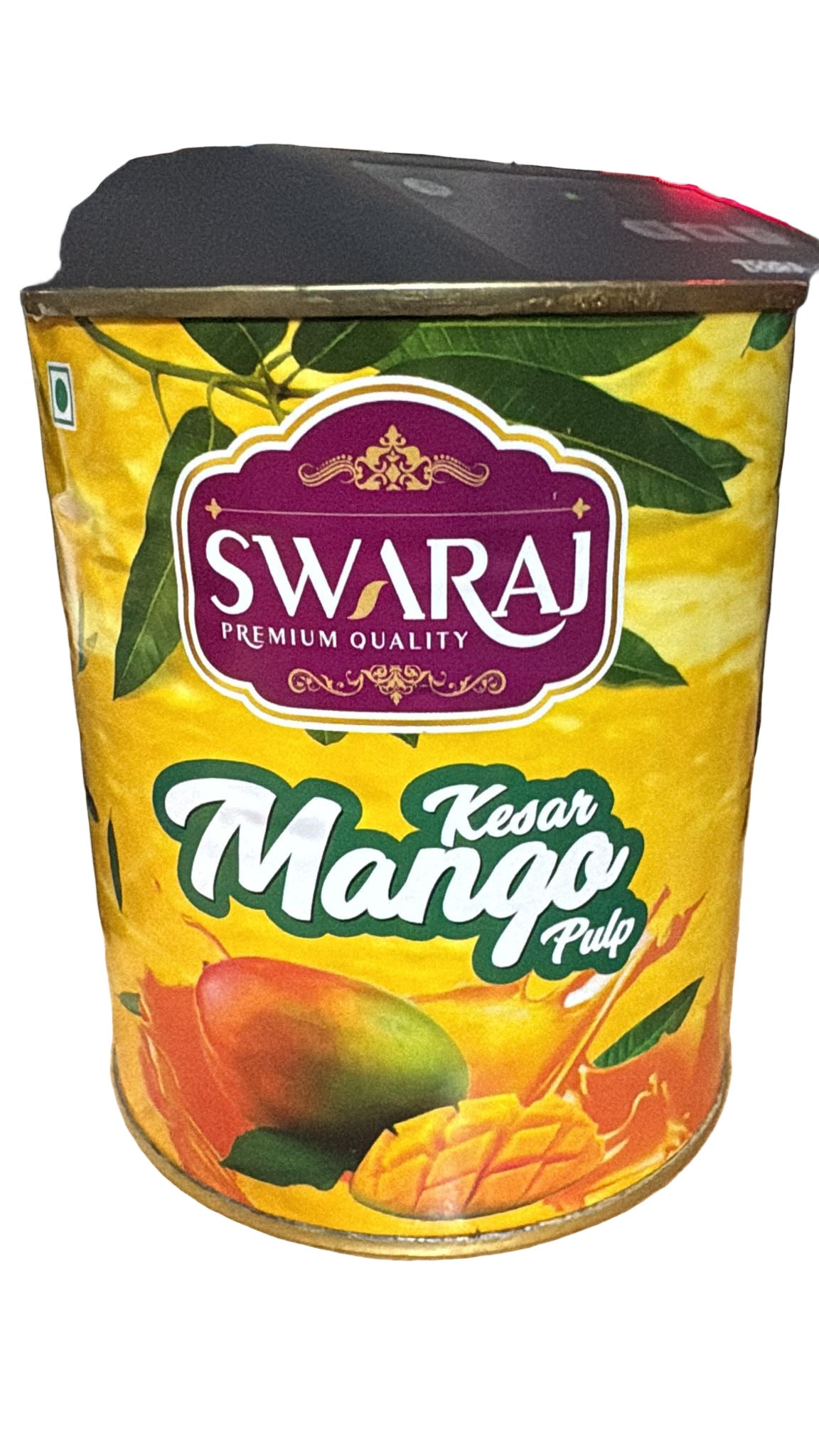 Swaraj Kesar Mango Pulp, 850 g