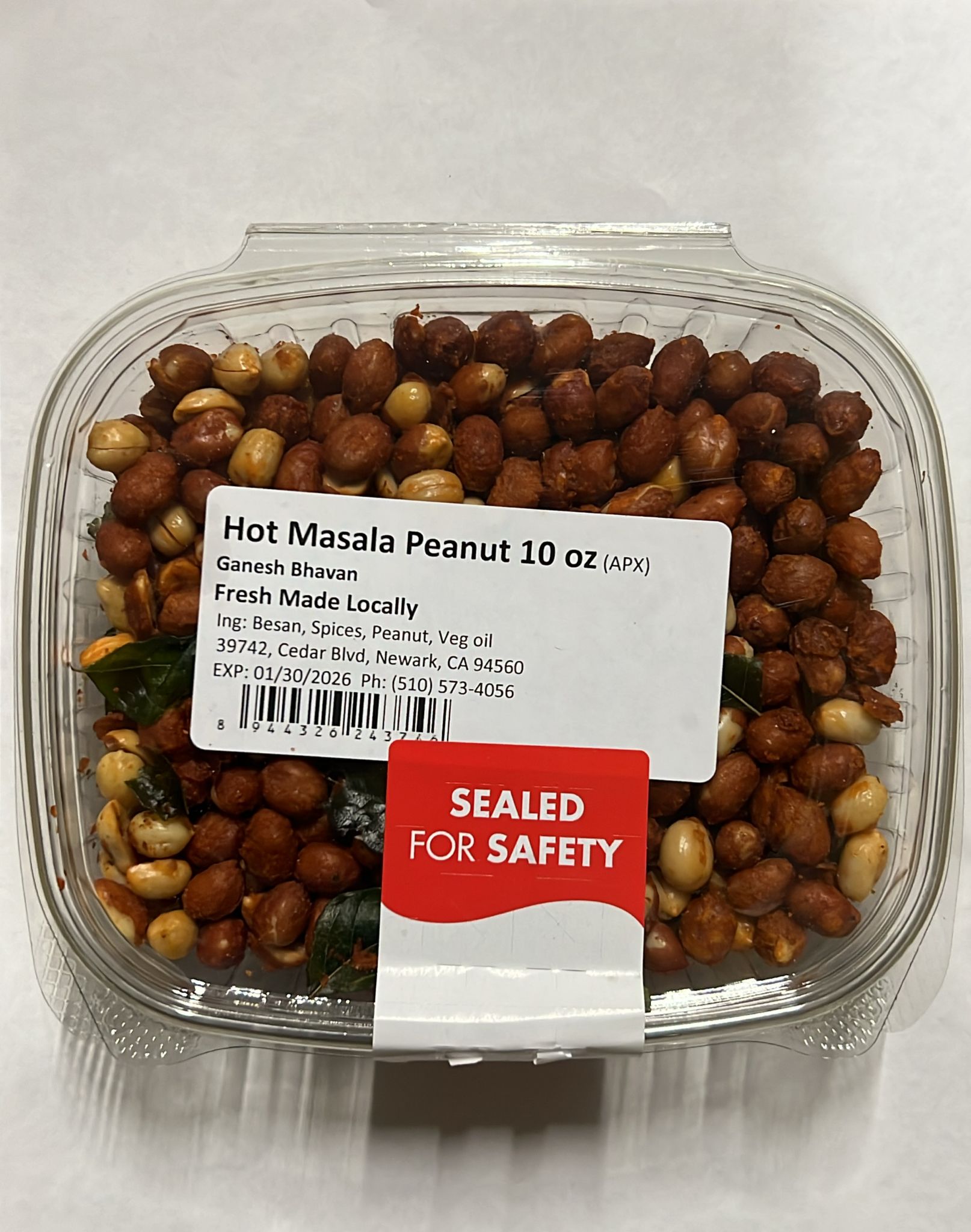 Fresh Hot Masala Peanuts, 7 oz
