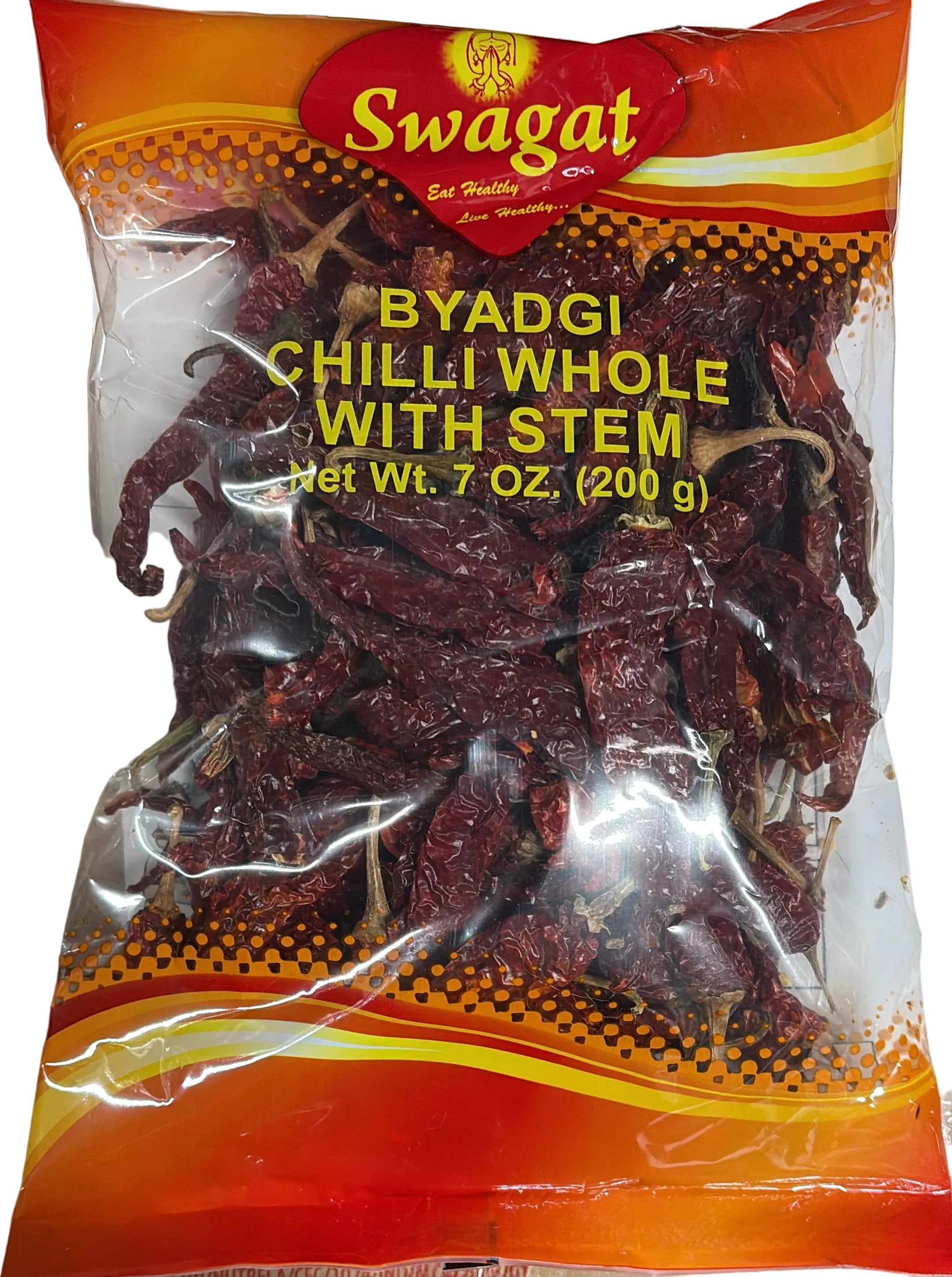 Swagat Whole Red Chillies - Byadgi (With Stem), 200 g