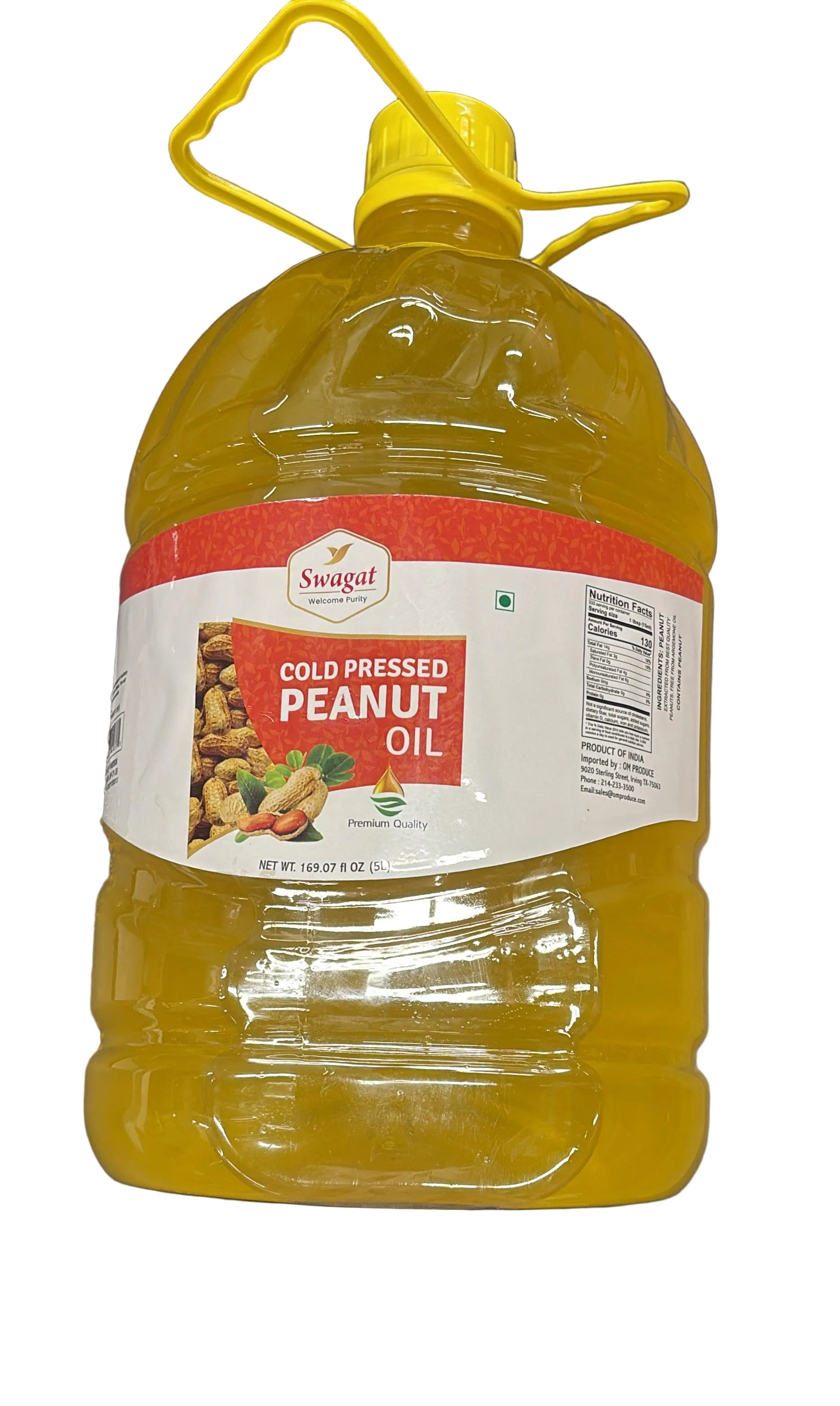 Swagat Peanut Oil - Cold Pressed, 5 lt