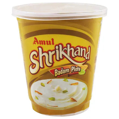 Amul Shrikhand Badam Pista (Almond), 500 gm, (Frozen)