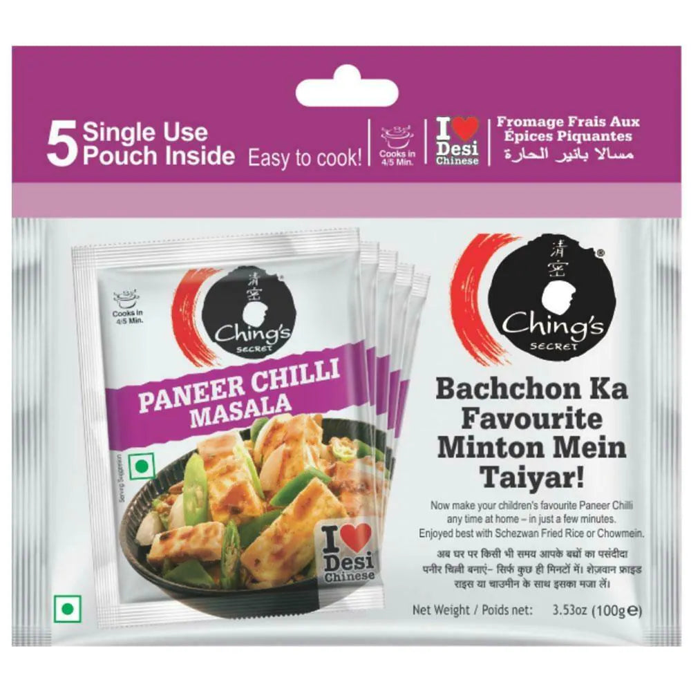 Ching's Paneer Chilli Masala, 5 Pouches of 20g, 100 g