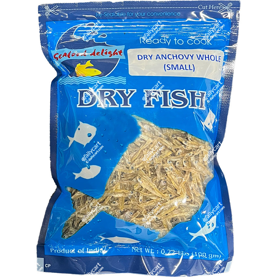 Daily Delight Dry Anchovy Fish, 100 g (Frozen)