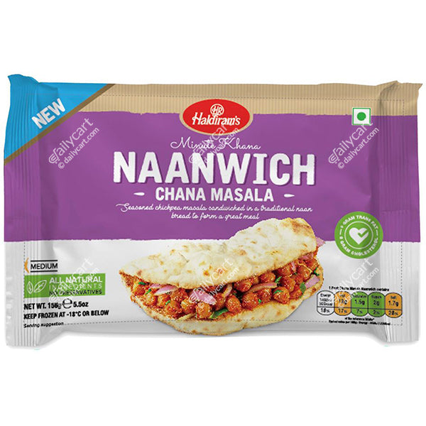 Haldiram's Naanwich - Chana Masala, 156 g, (Frozen)