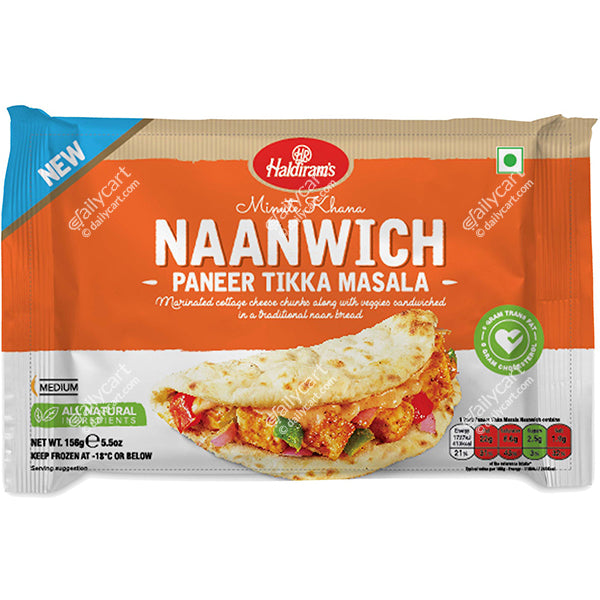 Haldiram's Naanwich - Paneer Tikka Masala, 156 g, (Frozen)