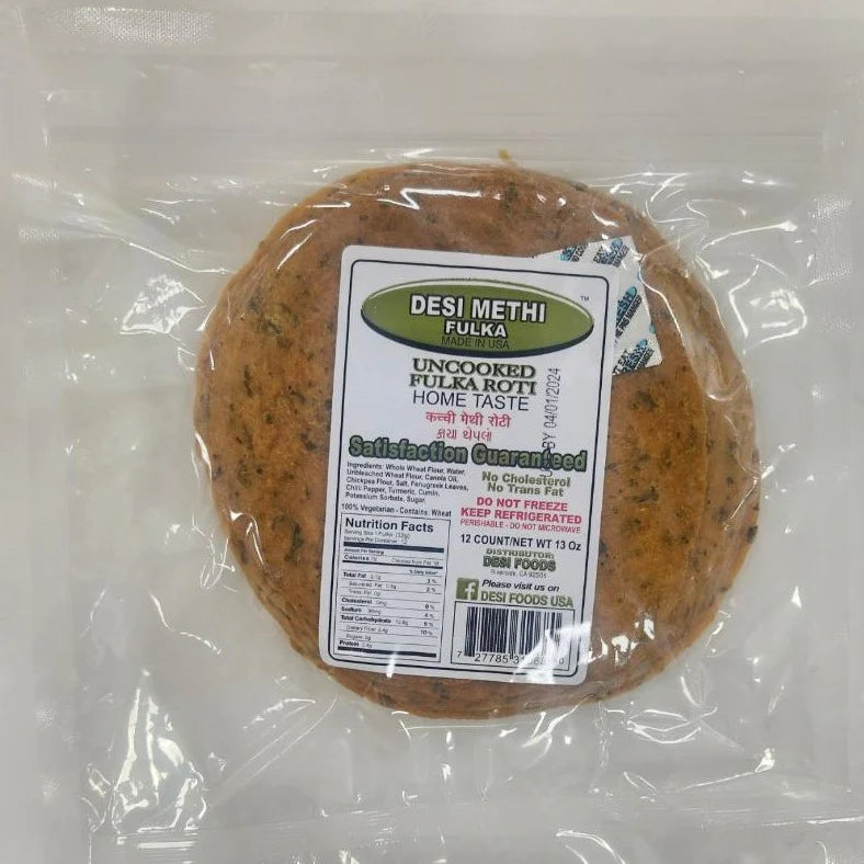 Desi Uncooked Methi Fulka, 12 Pieces