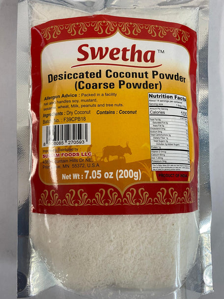 Swetha Desiccated Coconut Powder (Coarse), 200 g