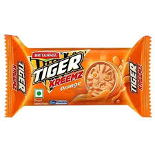 Britannia Tiger Kremz Orange Biscuits, 70 g
