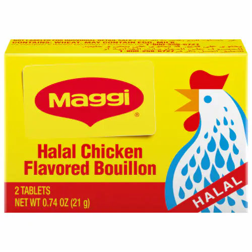Maggi Halal Chicken Flavoured Bouillon Cubes, 2 Tablets, 21 g