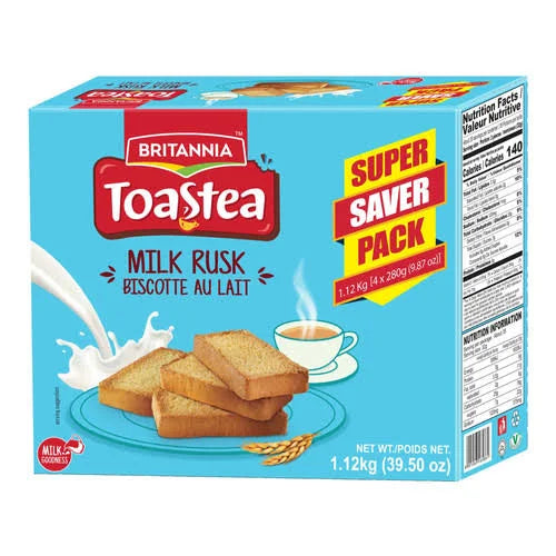 Britannia Toastea Suji Rusk, Super Saver Pack, 1.12 kg