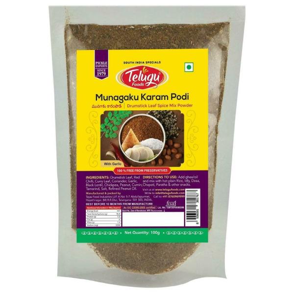 Telugu Foods Munagaaku Podi, 100 g