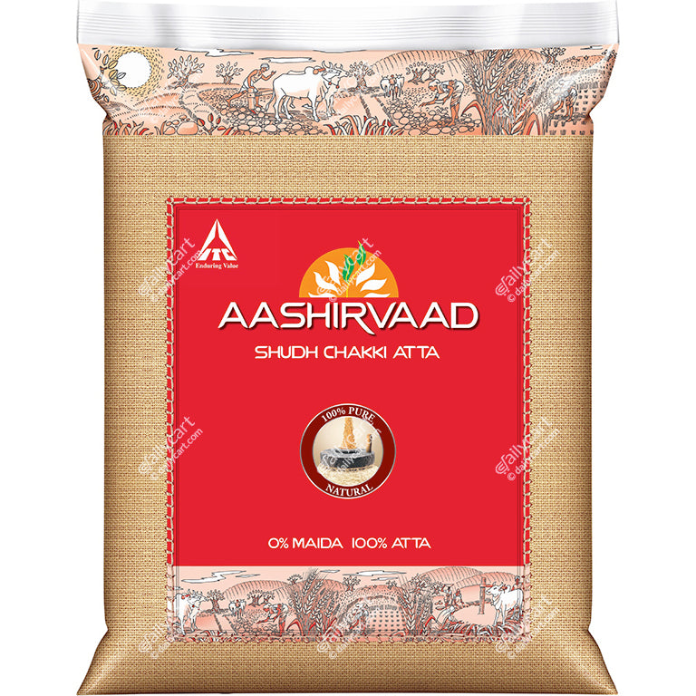 Aashirvaad Whole Wheat Chakki Atta, 4 lb