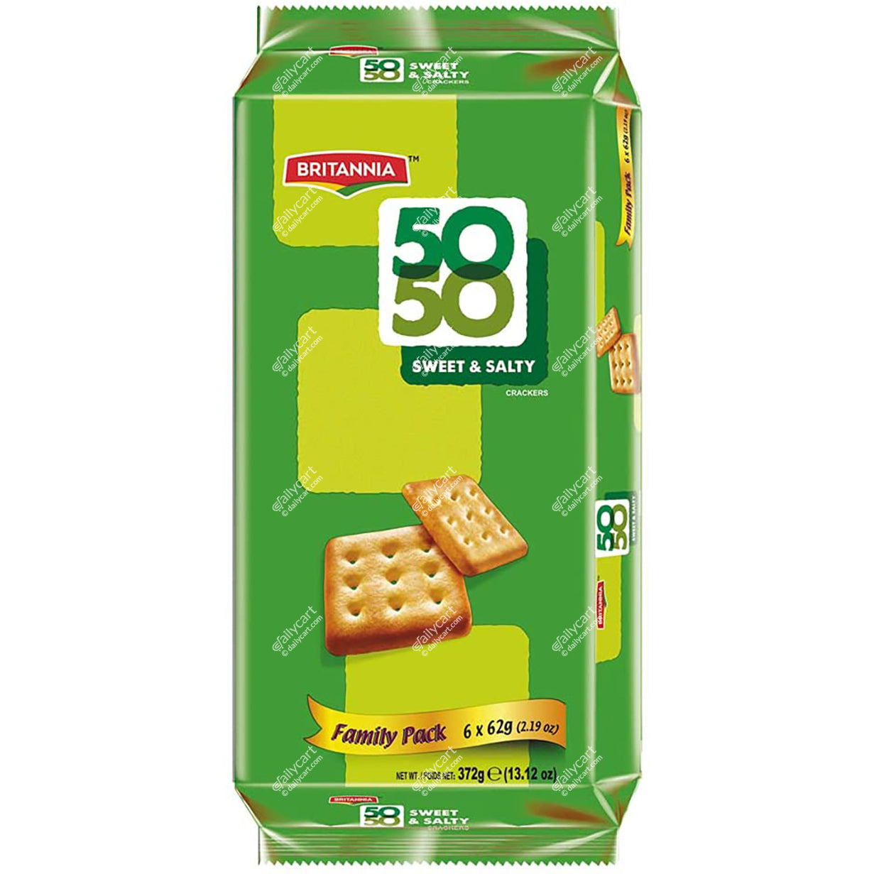 Britannia 50-50 Sweet & Salty Biscuits, 372 g, Family Pack