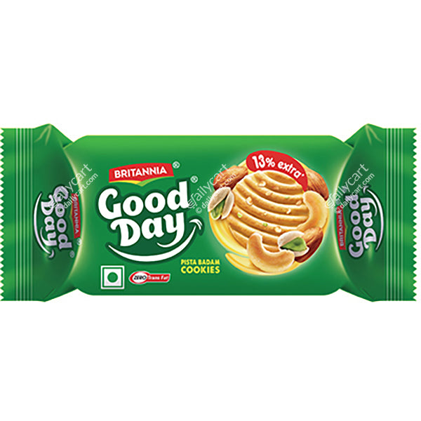 Britannia Good Day Pista Badam Cookies, 75 g, Pack of 2