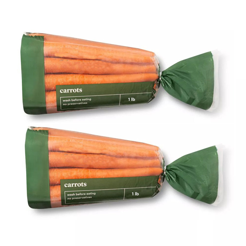 Carrot Bag, 2 Bags of 1 lb, 2 lb