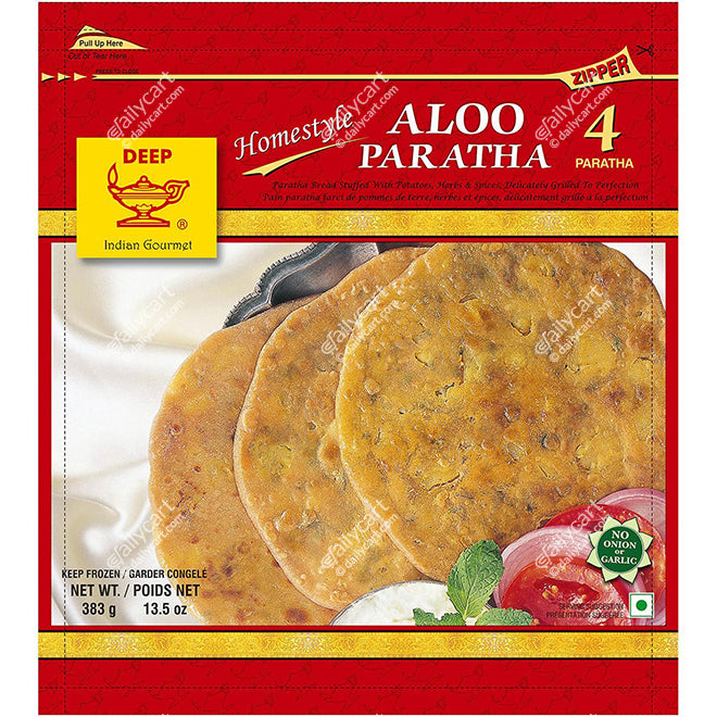 Deep Aloo Paratha, 4 Pieces, 383 g, (Frozen)