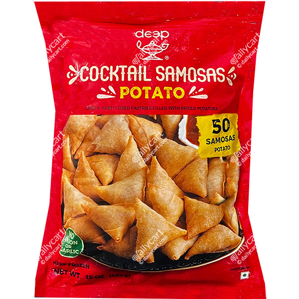 Deep Cocktail Potato Samosa, 50 Pieces, 425 g, (Frozen)