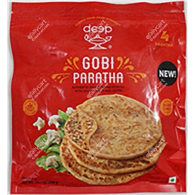 Deep Gobi Paratha, 4 Pieces, 383 g, (Frozen)