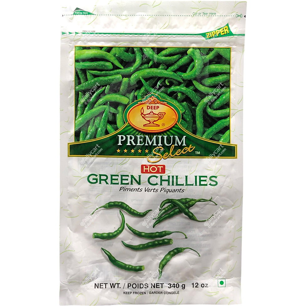 Deep Green Chilli Hot, 340 g, (Frozen)