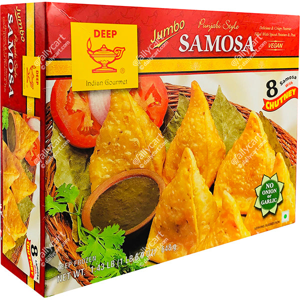 Deep Jumbo Punjabi Samosa, 8 Pieces, 648 g, (Frozen)