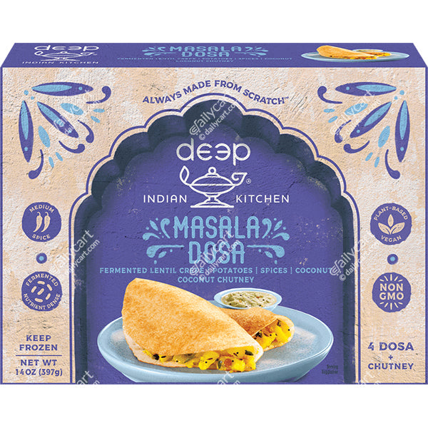 Deep Masala Dosa, 4 Pieces, 14 oz (400 g), (Frozen)