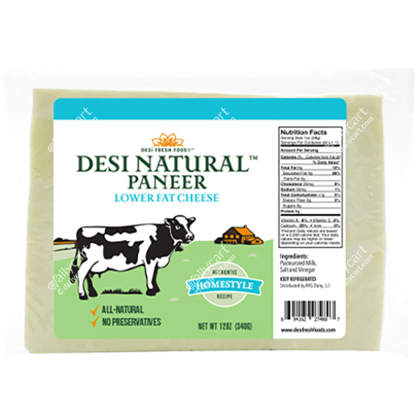 Desi Natural Paneer - Low Fat, 12 oz