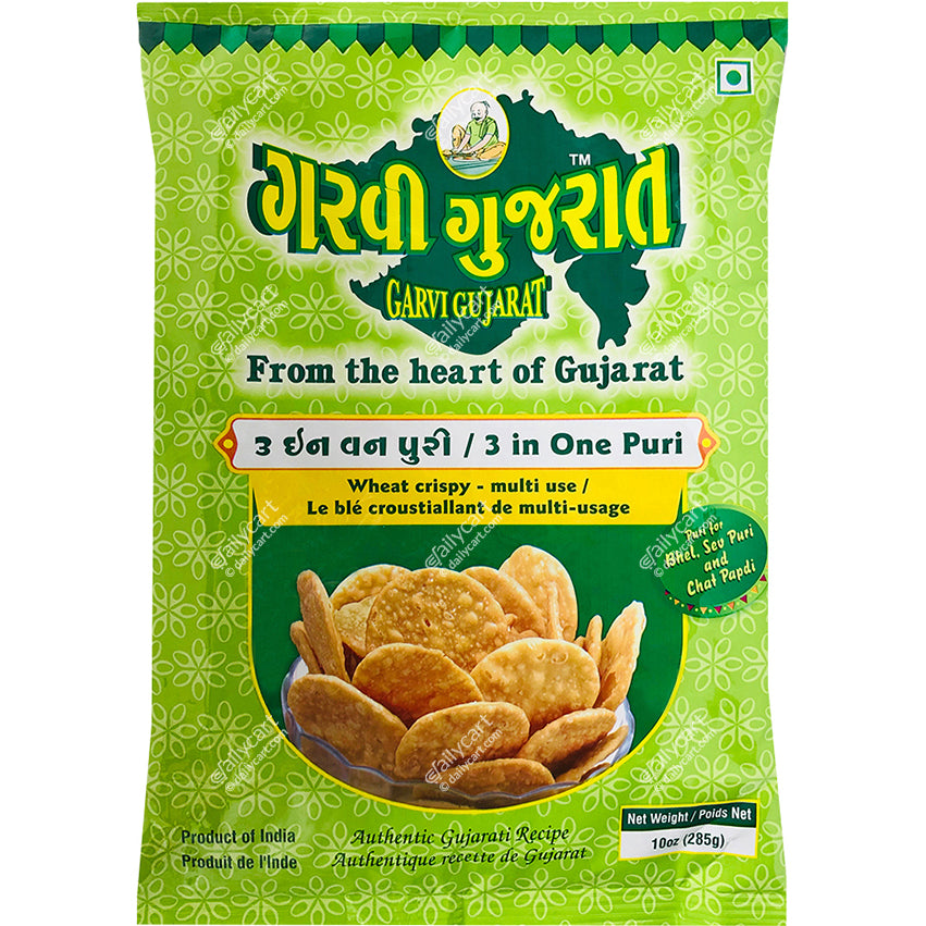 Garvi Gujarat 3 In 1 Puri For Bhel, 285 g