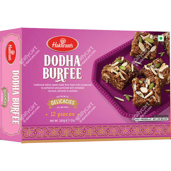 Haldiram's Dodha Burfee, 12 pieces, 340 g, (Frozen)