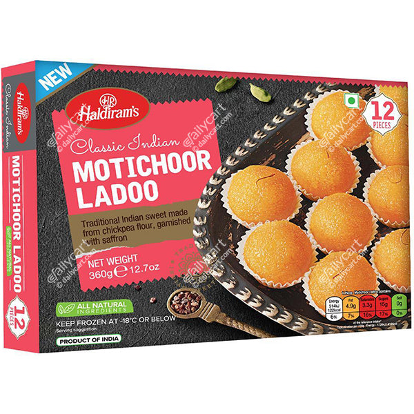 Haldiram's Motichoor Ladoo, 360 g, (Frozen)