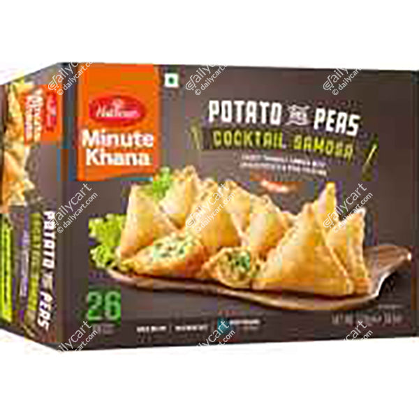 Haldiram's Potato & Peas Cocktail Samosa, 26 Pieces, 520 g, (Frozen)