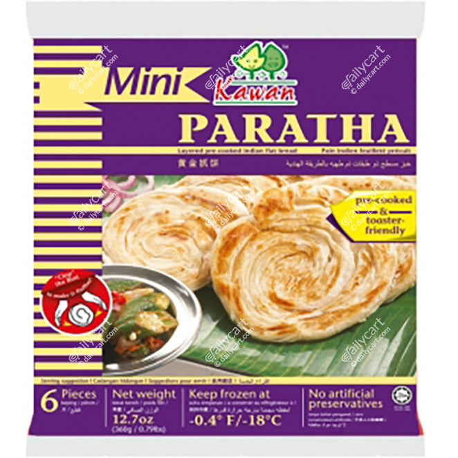 Kawan Mini Paratha, 16 pieces, 960 g, (Frozen)