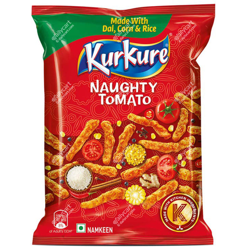 Kurkure Naughty Tomato, 105 g, Buy 1 Get 1 FREE, Mix N Match with Any Kurkure or Lays