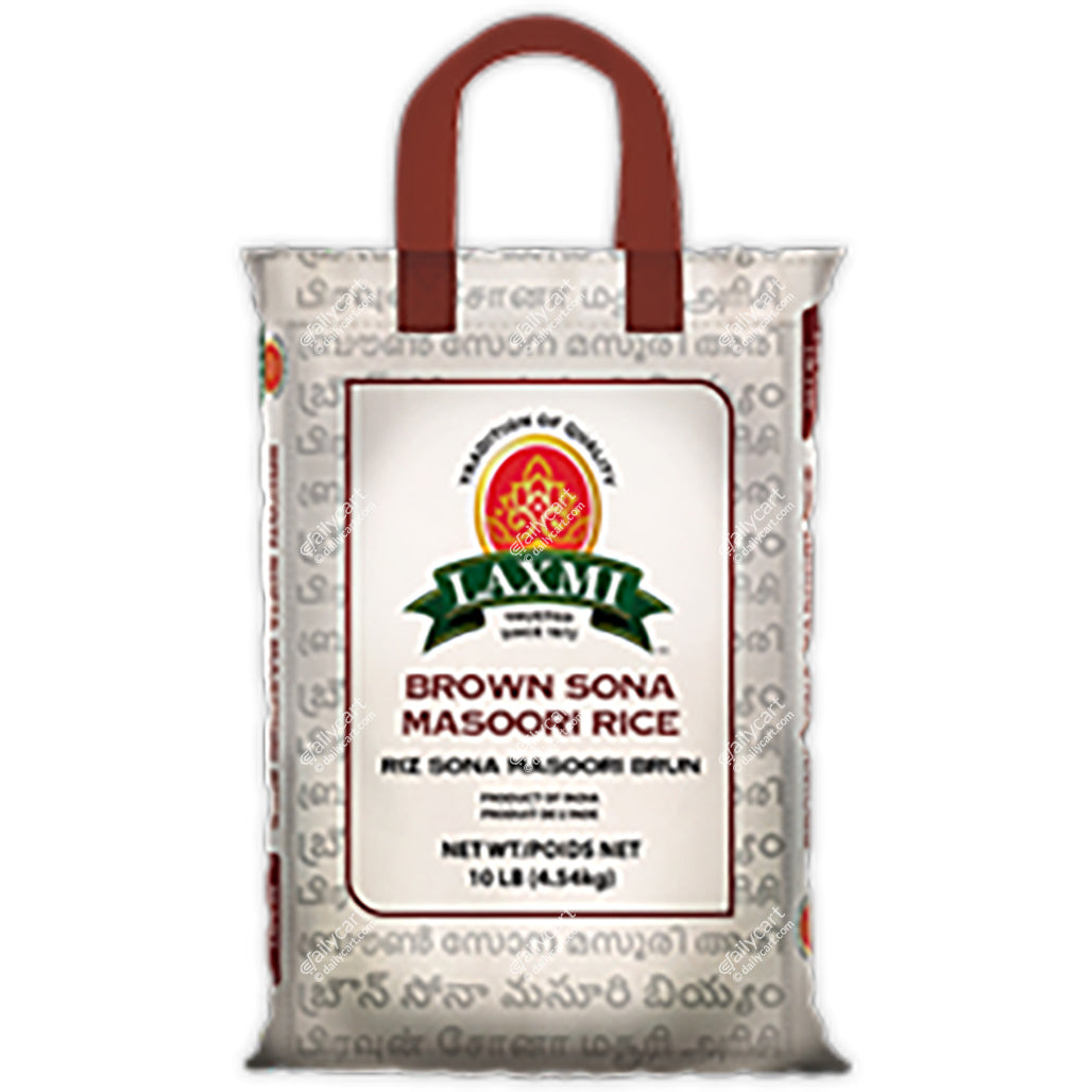 Laxmi Brown Sona Masoori Rice, 10 lb