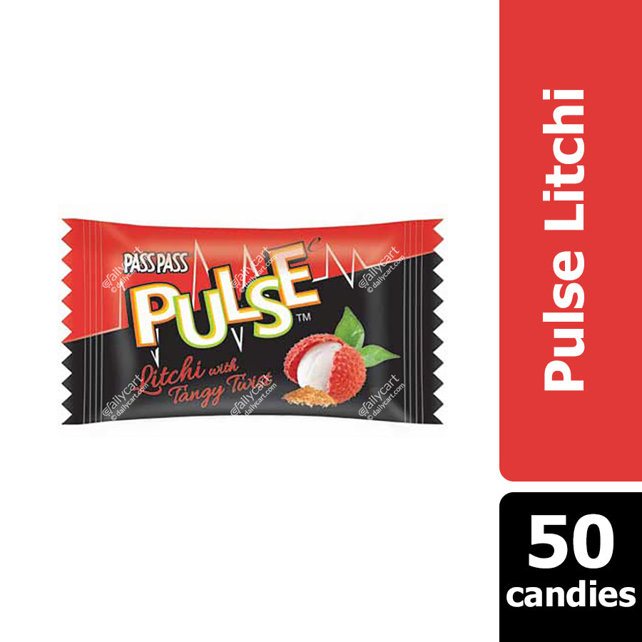 Pass Pass Pulse Candy - Litchi, 50 pieces