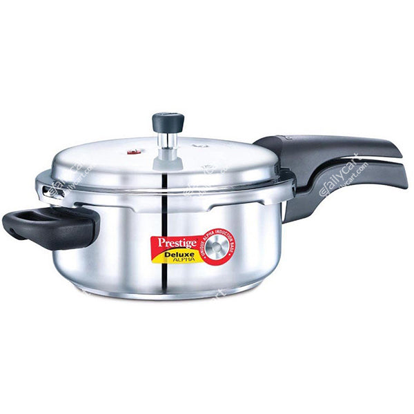 Prestige Stainless Steel Deluxe Pressure Cooker, 3 liter
