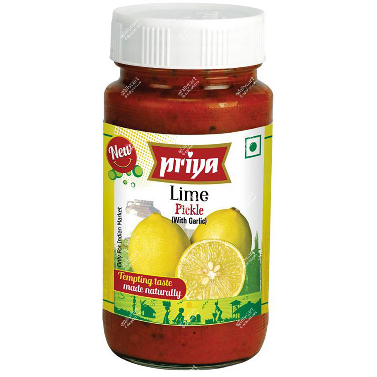 Priya Lime Pickle With Garlic, 300 g