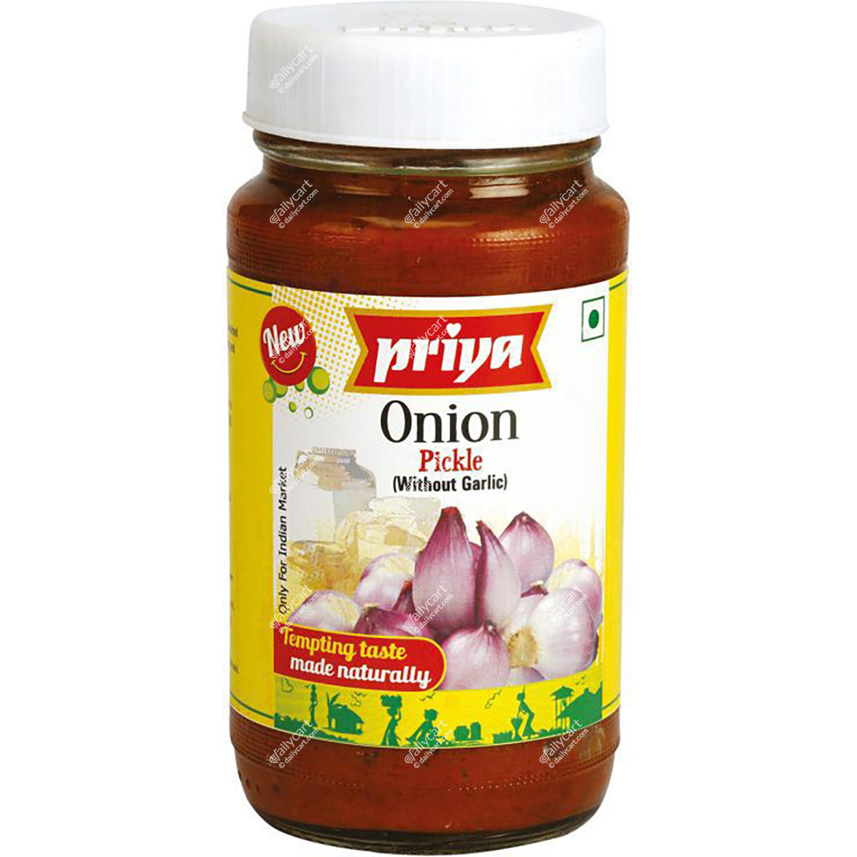 Priya Onion Pickle Without Garlic, 300 g