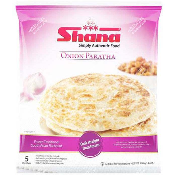 Shana Onion Paratha, 5 Pieces, 400 g, (Frozen)