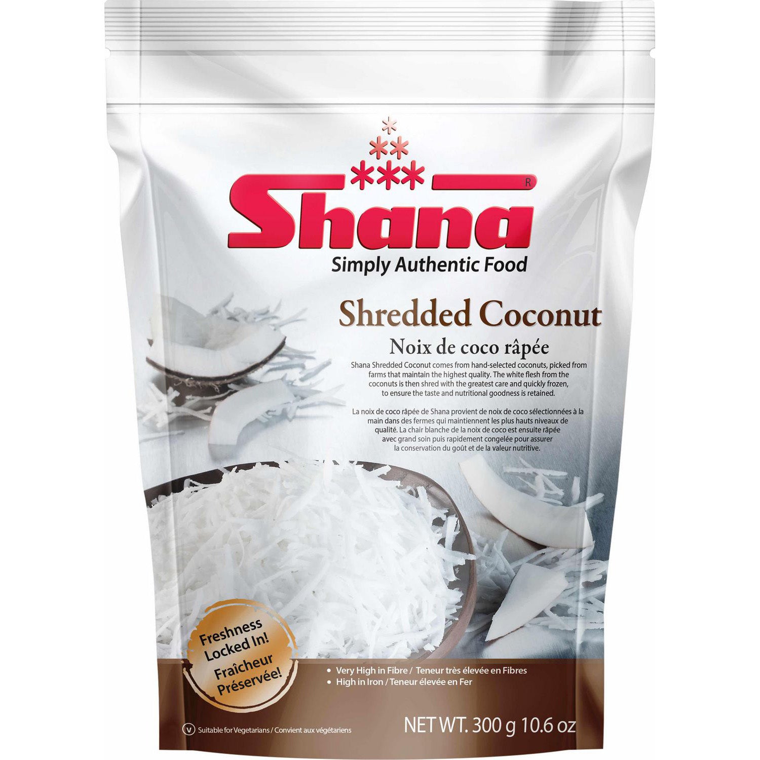 Shana Coconut Shredded, 1 kg, (Frozen)