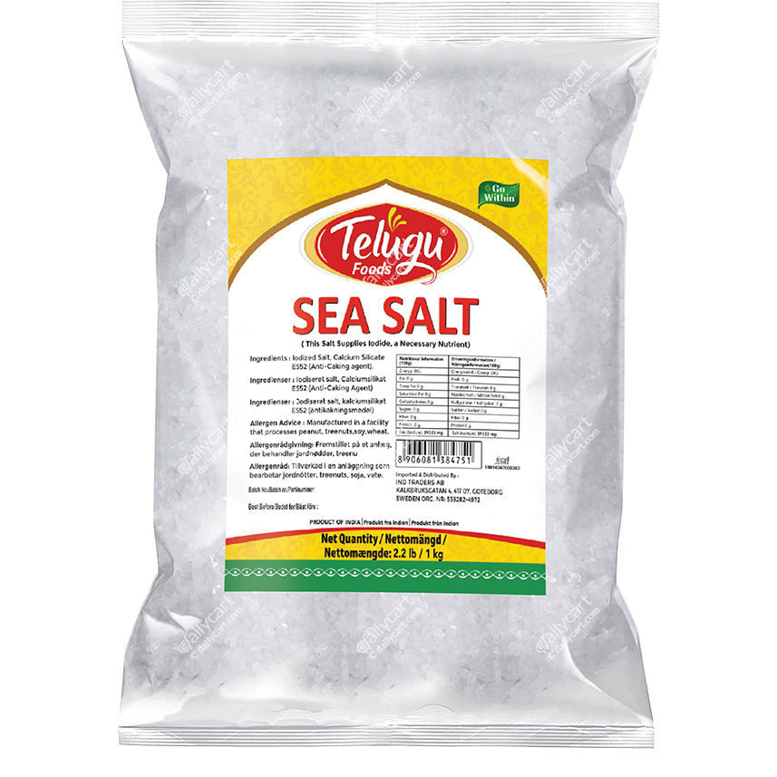 Telugu Foods Sea Salt, 4 lb