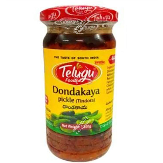 Telugu Foods Tindora Pickle, 300 g